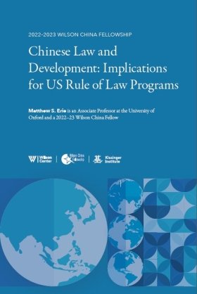 Cover - Chinese Law and Development: Implications for US Rule of Law Programs