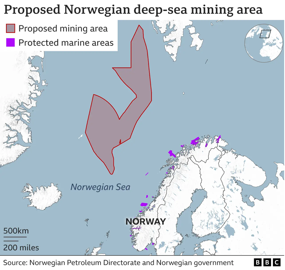 Proposed NOR deep-sea mining area