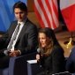 Deputy PM Chrystia Freeland answers a question