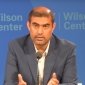 A photo of Mirwais Balkhi speaking at a Wilson Center event